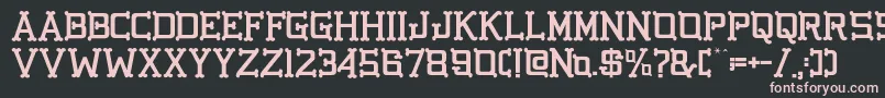 GbgoldenbonesRegular Font – Pink Fonts on Black Background