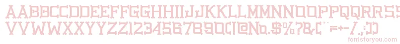 GbgoldenbonesRegular Font – Pink Fonts on White Background