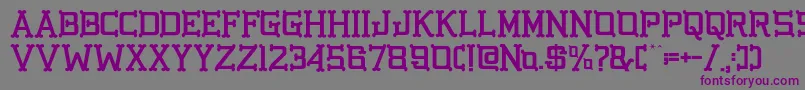 GbgoldenbonesRegular Font – Purple Fonts on Gray Background