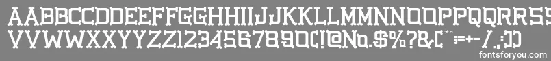 フォントGbgoldenbonesRegular – 灰色の背景に白い文字