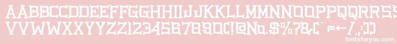 GbgoldenbonesRegular Font – White Fonts on Pink Background