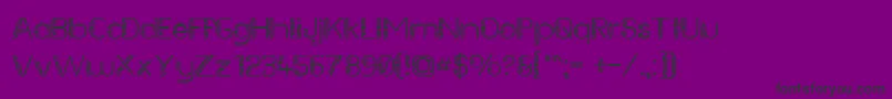 FutureSallow Font – Black Fonts on Purple Background