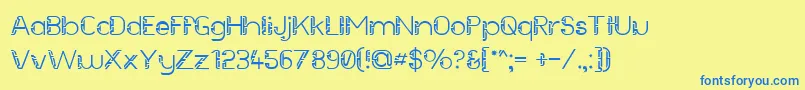 More about FutureSallow Font FutureSallow Font – Blue Fonts on Yellow Background