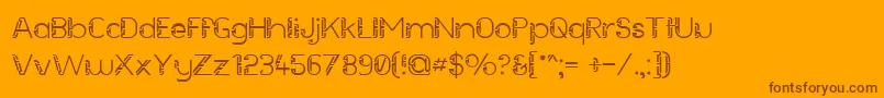 Подробнее о шрифте FutureSallow Шрифт FutureSallow – коричневые шрифты на оранжевом фоне