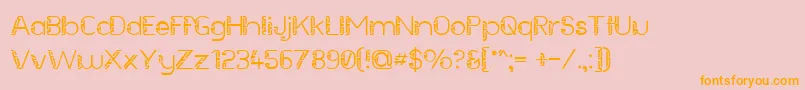 fuente FutureSallow – Fuentes Naranjas Sobre Fondo Rosa