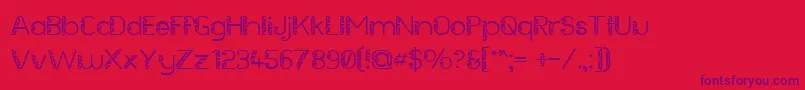 FutureSallow Font – Purple Fonts on Red Background