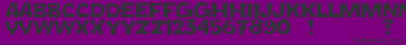 JmhCromI Font – Black Fonts on Purple Background