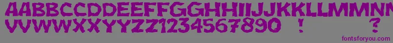 JmhCromI Font – Purple Fonts on Gray Background