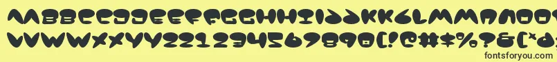 Jackv2-fontti – mustat fontit keltaisella taustalla
