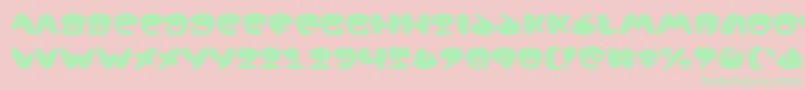 Jackv2 Font – Green Fonts on Pink Background