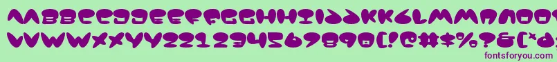 Jackv2 Font – Purple Fonts on Green Background