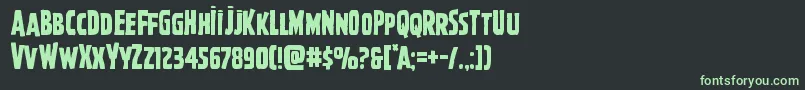 Ghoulishintent Font – Green Fonts on Black Background