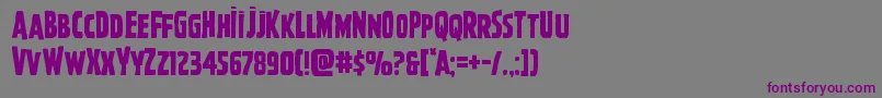 Ghoulishintent Font – Purple Fonts on Gray Background