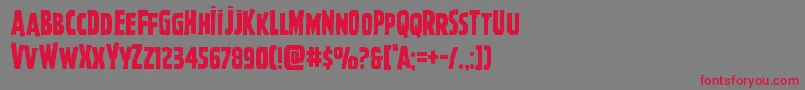 Ghoulishintent Font – Red Fonts on Gray Background