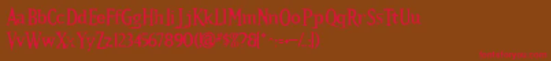 Kallamar Stout Font – Red Fonts on Brown Background