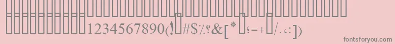 PtBoldStars Font – Gray Fonts on Pink Background