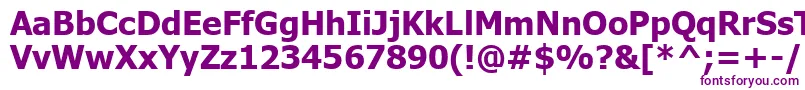 Tahomakb Font – Purple Fonts on White Background