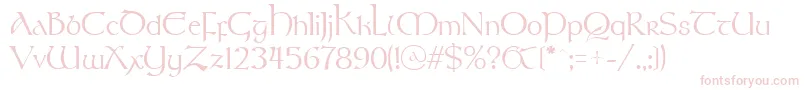 StonehengeRegular-Schriftart – Rosa Schriften auf weißem Hintergrund
