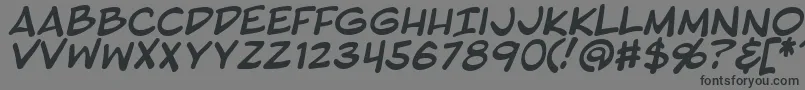 BlambotProItalic Font – Black Fonts on Gray Background