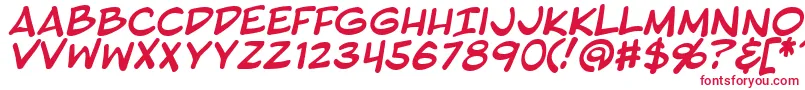 fuente BlambotProItalic – Fuentes Rojas Sobre Fondo Blanco