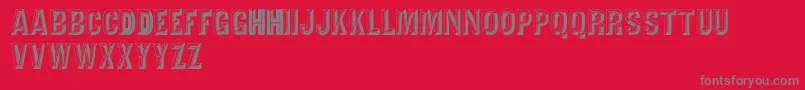 Tejaratchicaps Font – Gray Fonts on Red Background
