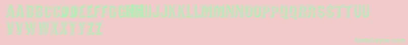 Tejaratchicaps Font – Green Fonts on Pink Background