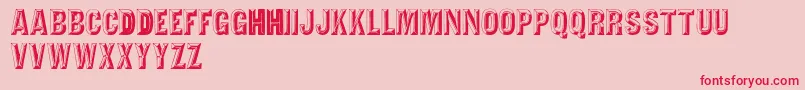 Tejaratchicaps Font – Red Fonts on Pink Background