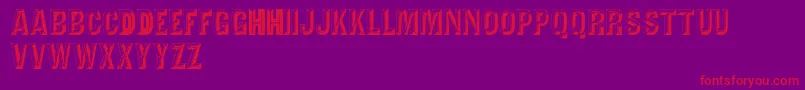 Tejaratchicaps Font – Red Fonts on Purple Background