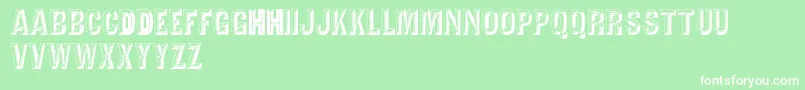 Tejaratchicaps Font – White Fonts on Green Background