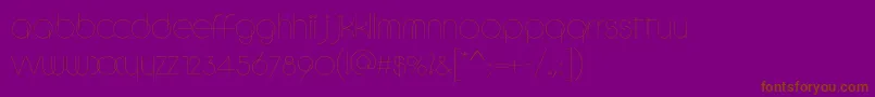 Circlec Font – Brown Fonts on Purple Background