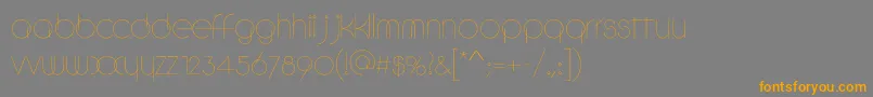 Circlec Font – Orange Fonts on Gray Background