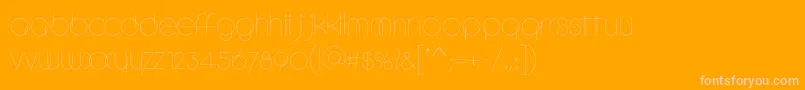 Circlec Font – Pink Fonts on Orange Background