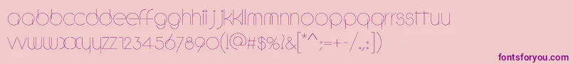 Circlec Font – Purple Fonts on Pink Background