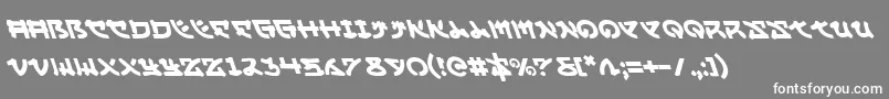Yamamotol Font – White Fonts on Gray Background