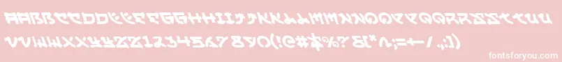 Yamamotol Font – White Fonts on Pink Background