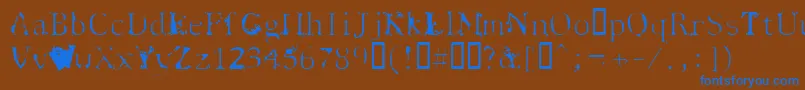Подробнее о шрифте Spyhink Шрифт Spyhink – синие шрифты на коричневом фоне