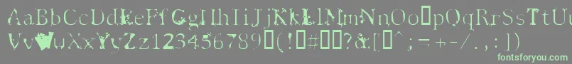 Spyhink Font – Green Fonts on Gray Background