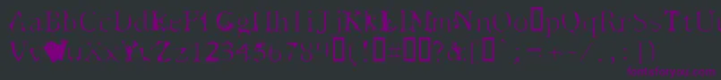 Spyhink Font – Purple Fonts on Black Background