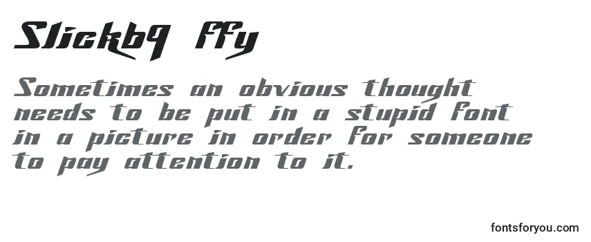 Slick69 ffy Font