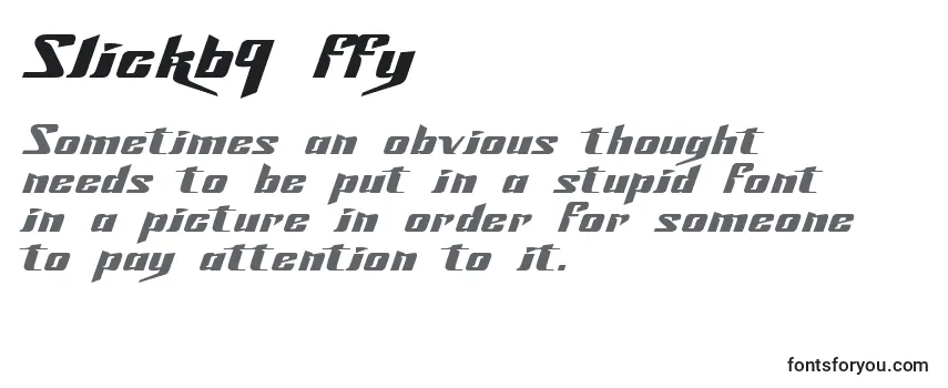 Schriftart Slick69 ffy