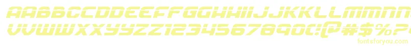 Soldierlaserexpandital-Schriftart – Gelbe Schriften