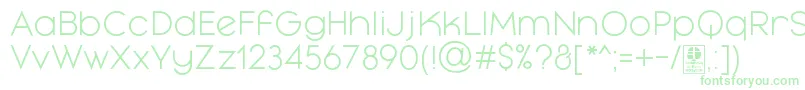 MayekaLightDemo Font – Green Fonts on White Background