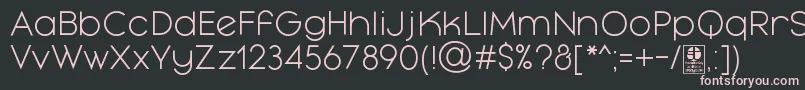 MayekaLightDemo Font – Pink Fonts on Black Background