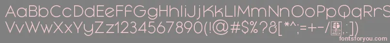 MayekaLightDemo Font – Pink Fonts on Gray Background