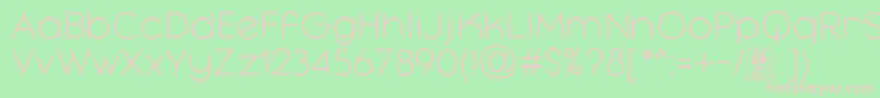 MayekaLightDemo Font – Pink Fonts on Green Background
