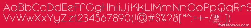 MayekaLightDemo Font – Pink Fonts on Red Background