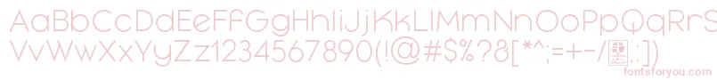 MayekaLightDemo Font – Pink Fonts on White Background