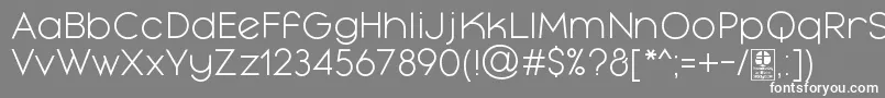 MayekaLightDemo Font – White Fonts on Gray Background