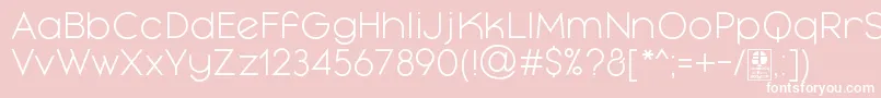 MayekaLightDemo Font – White Fonts on Pink Background