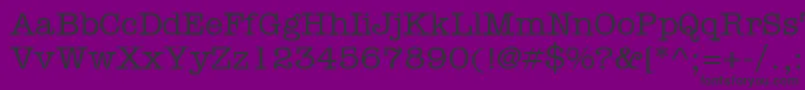 Memorandum-fontti – mustat fontit violetilla taustalla